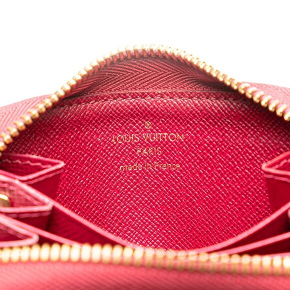 LOUIS VUITTON Red Monogram Leather Wallet - Picture 5 of 7